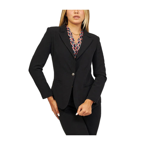 YESZEE Giacca blazer Giacca Donna slim monopetto Nero A24 - YESZEEG030C100 - 0801 - S - Francavilla Moda
